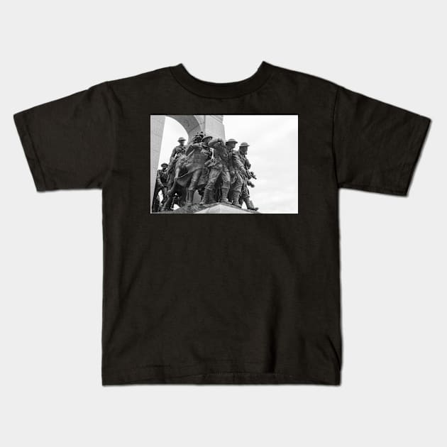 Canada's National War Memorial in Ottawa, Canada Kids T-Shirt by josefpittner